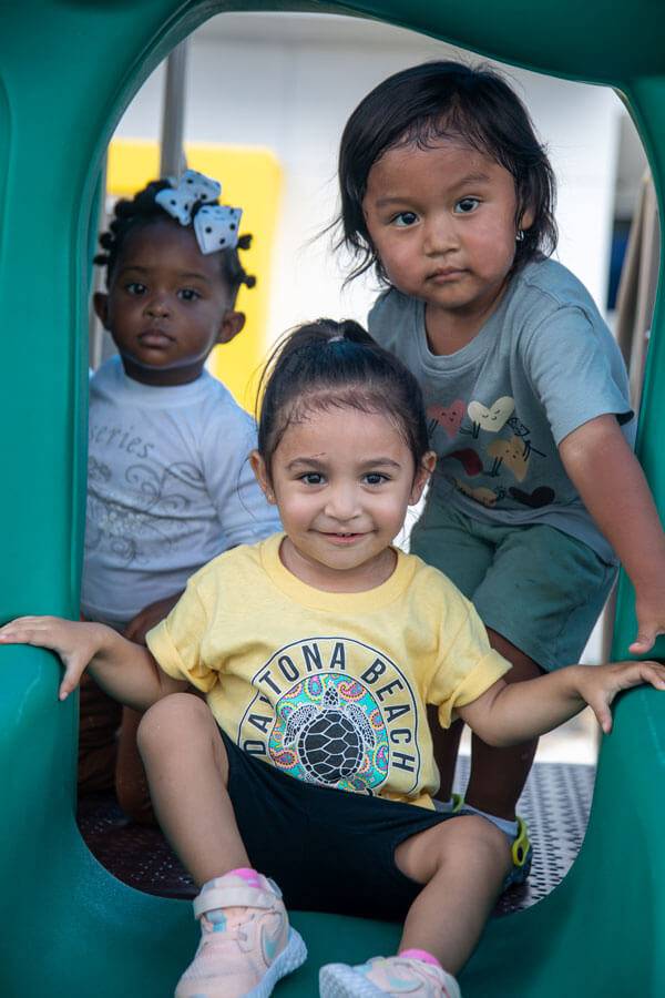 kids playing at playground