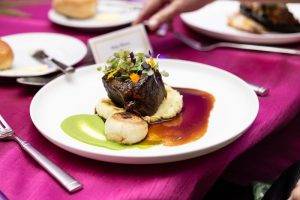 13 entree braised ribs over mashed potatoes