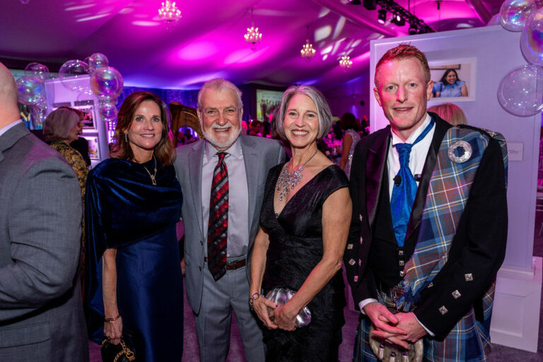 debbie toler, dr. john and lisa mcnichol, and jordan campbell